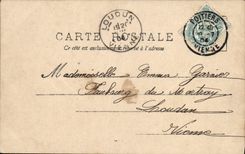 VINTAGE POSTCARD Fantaisie Woman I love the Rose Sauvage best