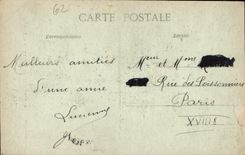 VINTAGE POSTCARD Calais Monument the City with the memory of the Marine Rescuers