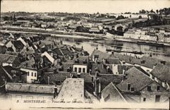 VINTAGE POSTCARD Montereau Panorama on Surville