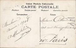 CPA Fantaisie Enfant Bonne Heureuse Annee