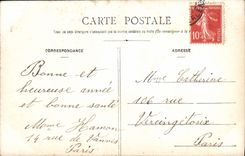 VINTAGE POSTCARD Fantasy Woman Sincere Wishes for your Happiness