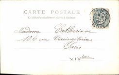 VINTAGE POSTCARD Good Fantasy Women and happy festival