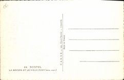 POSTAL Sospel Bevera de la VENDIMIA y el puente viejo