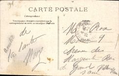 CPA Courances Le Chateau (carte toilée)