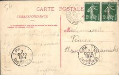 CPA Nancy Vue a vol d'oiseau de Saint Epvre et de la ville vieille prise de l'hotel de ville