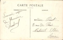 POSTAL Chiry Ourscamps de la VENDIMIA la torre