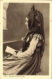 VINTAGE POSTCARD Young Alsatian Woman Alsace Folklore
