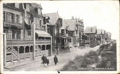 VINTAGE POSTCARD Paris Bouleavrd Beach of the sea