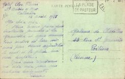 VINTAGE POSTCARD Holy Aubin on Sea the Beach