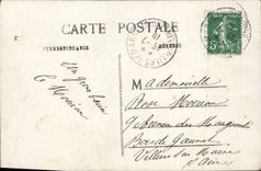 VINTAGE POSTCARD Fantaisie Woman Guarantees Happiness Clover