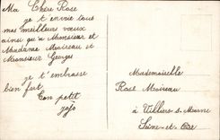 CPA Fantaisie Enfant a la neige Bonne Annee