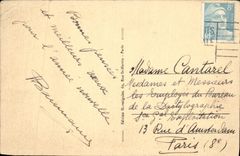 POSTAL Koenigsbourg de la VENDIMIA el castillo cerca de Colmar