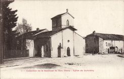 Colección de la POSTAL de la VENDIMIA de Baslique de la iglesia de madera de madera de Chenu Chenu de Domremy