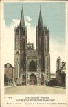 VINTAGE POSTCARD Coutances Notre Dame Cathedral