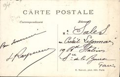 VINTAGE POSTCARD Vincennes Cour Marigny Rules General Daumesnil