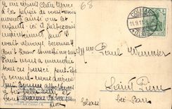 VINTAGE POSTCARD Colmar Castle