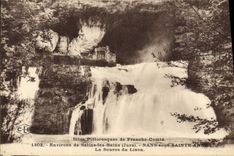 VINTAGE POSTCARD Surroundings Saline les Bains Nans under Sainte Anne the source of Lison
