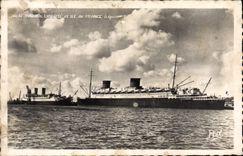 MODERN CARD Le Havre Freedom and Ile de France Boat