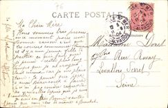 VINTAGE POSTCARD Trouville the Port Boats