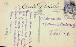 POSTAL Nimes de la VENDIMIA el templo de Diame