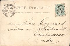 VINTAGE POSTCARD Bordeaux the Monument of Of Gironde on the place of the Quincunxes