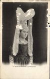 VINTAGE POSTCARD Studies of Costumes Burgundy Folklore