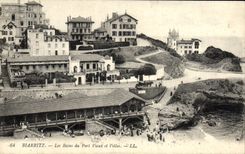 CPA Biarritz Les Bains du Port Vieux et villas