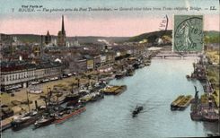 CPA Rouen Vue Generale Prise du Pont Transbordeur
