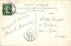 VINTAGE POSTCARD Amiens Central Gate