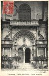 VINTAGE POSTCARD Thunder Church Saint Pierre Principal Gate