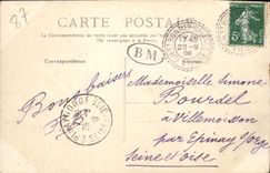 VINTAGE POSTCARD Holy Yrieix Bedside of the Church