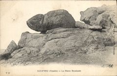 CPA Ile D'Yeu La Pierre Branlante