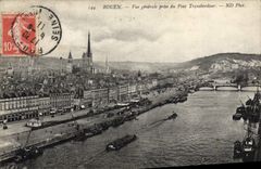 CPA Rouen Vue Generale Prise du pont transbordeur