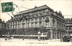 CPA Rouen Le Theatre des Arts Tramway
