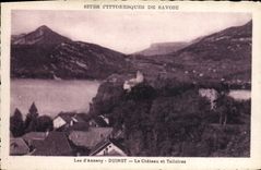 CPA Lac D'Annecy Duingt Le Chateau et Talloires