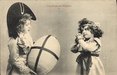 CPA Fantaisie Enfants Oeufs de Paques