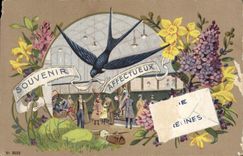 VINTAGE POSTCARD Fantasy Swallow Train