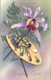 CPA Fantaisie Fleurs Bonne Fete