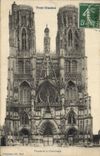 VINTAGE POSTCARD Toul Illustrates Frontage of the cathedral