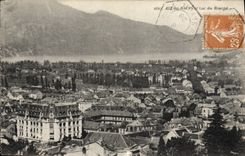 VINTAGE POSTCARD Aix Les Bains And lake of Le Bourget