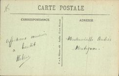 VINTAGE POSTCARD Auvergne Pittoresque Saint Flour Route of St Flour has Chaudesaigues the turnings in the dimension of lanau