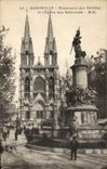 CPA Marseille Monument des Mobiles et L'Eglise des Reformes