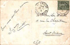 VINTAGE POSTCARD Fantasy Child wife Baby Happy New Year