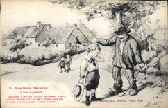 CPA Nos Bons paysans Le Bon argument Folklore