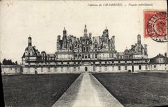 VINTAGE POSTCARD Castle of Chambord Southernmost Frontage