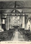 VINTAGE POSTCARD Interior Egreville of the Church