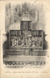 VINTAGE POSTCARD Abbeville the Church Saint Paul Retable