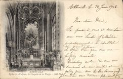 VINTAGE POSTCARD Abbeville the Church Holy Vulfran the vault of the virgin