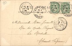 VINTAGE POSTCARD Abbeville the Church Holy Vulfran the vault of the virgin