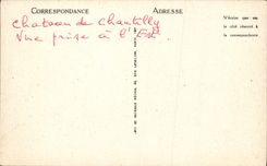 CPA Chateau de Chantilly Vue prise a l'Est